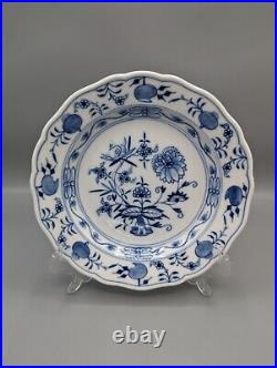 Rare 6 Meissen Blue Onion Side Salad Plates 8 Deep Plates Excellent