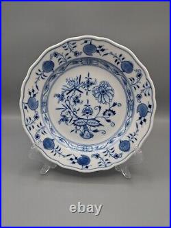 Rare 6 Meissen Blue Onion Side Salad Plates 8 Deep Plates Excellent