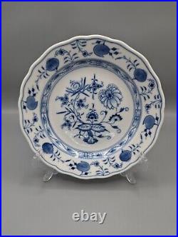 Rare 6 Meissen Blue Onion Side Salad Plates 8 Deep Plates Excellent