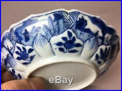 Rare Antique 18th C Chinese Kangxi Period Blue&White Porcelain Dish Saucer