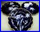 Rare Antique Coalport Bone China Collectible Cobalt Blue Plates Gold Rim