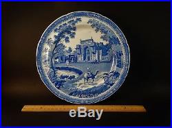 Rare Antique John Rogers Blue White Transfer Camel Pattern Plate Circa 1820