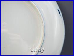 Rare Chinese Porcelain Blue White Plate Three Star Gods Qing Period 19th Century