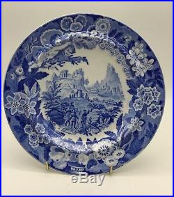 Rare Don Pottery Taormina Blue & White Transfer Print Pearlware Dish circa 1820