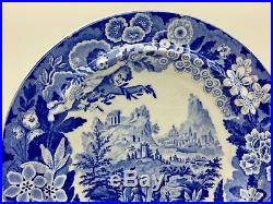 Rare Don Pottery Taormina Blue & White Transfer Print Pearlware Dish circa 1820