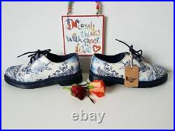 Rare Dr martens 1461 Willow China Plate Pascal shoes blue white UK 7 EU 41 US 9