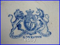 Rare G Weston Willow Pattern Meat Platter Serving Plate Ironstone China c. 1820