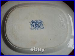 Rare G Weston Willow Pattern Meat Platter Serving Plate Ironstone China c. 1820