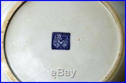 Rare Ming Chinese Blue White Porcelain Plate Women Catching Flies