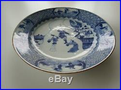 Rare Pair Chinese Porcelain Blue White'western Chamber' Kangxi Plates Dishes