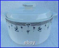 Rare White Royal Doulton Calico Blue 1988 Tureen With lid Very Good Condition