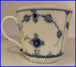 Rare early 19th Century Copenhagen Blue Fluted Plain coffee cup