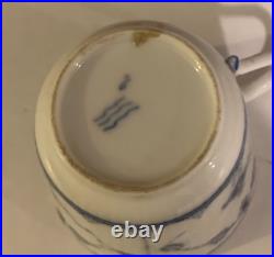 Rare early 19th Century Copenhagen Blue Fluted Plain coffee cup