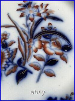 Rare plate from China beautiful design in laid with gold colour and dark blue