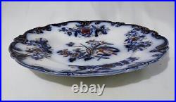 Rare plate from China beautiful design in laid with gold colour and dark blue