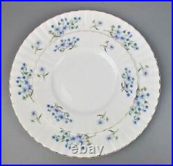Richmond Blue Rock Dinner Service Set. 6 place setting. Plates cups. Blue VTG