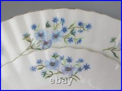 Richmond Blue Rock Dinner Service Set. 6 place setting. Plates cups. Blue VTG