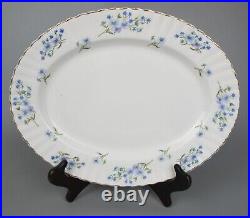 Richmond Blue Rock Dinner Service Set. 6 place setting. Plates cups. Blue VTG
