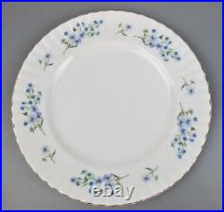 Richmond Blue Rock Dinner Service Set. 6 place setting. Plates cups. Blue VTG