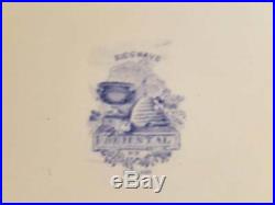 Ridgways c. 1830-34 England Oriental 12.75 Chop Plate Blue White Transferware NR
