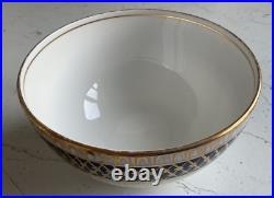 Royal Albert Crown China. Tea Service, 1925/27 35 Pieces. Blue and Gold on White