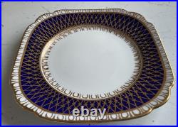 Royal Albert Crown China. Tea Service, 1925/27 35 Pieces. Blue and Gold on White