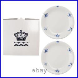 Royal Copenhagen #15 Blue Palmette Blossom Plate 20cm Pair