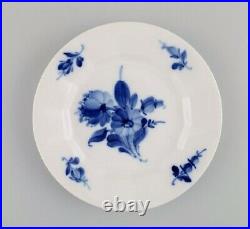 Royal Copenhagen Blue Flower Angular. Ten coffee cups with saucers and plates