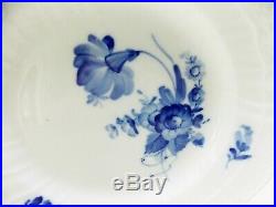 Royal Copenhagen Blue Flowers Braided Salad Plates Scalloped Rim Blue & White