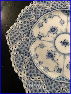 Royal Copenhagen Blue Fluted Double Lace Plate 21cm