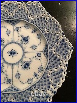 Royal Copenhagen Blue Fluted Double Lace Plate 21cm