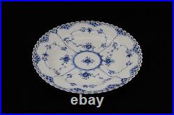 Royal Copenhagen Blue Fluted Full Lace #1084 6 Dinner Plates, 1st Quality