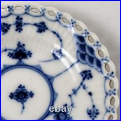 Royal Copenhagen Blue Fluted Full Lace Small Plate Pierced Rim 1145