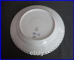 Royal Copenhagen Denmark Blue Fluted Full Lace White Porcelain Dinner Plate 1084