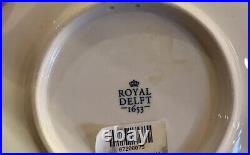 Royal Delft Blue & White 8 Plate 75th Anniversary Netherlands Liberation WWII