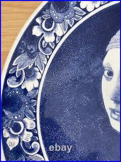 Royal Delft Vermeer Girl with Pearl Earing Blue & White Hanging Plate Charger