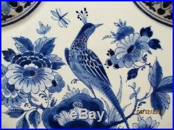 Royal Delft blue&white hand painted plaque marked Porceleyne Fles, yearsign 1991