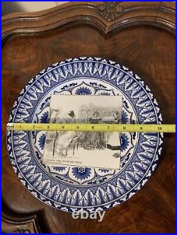 Royal Doulton A Message From The Outside World Collector Plate Blue & White