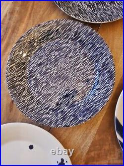 Royal Doulton London 1815 Pacific Dinner Plates, Blue/White Set Of 12