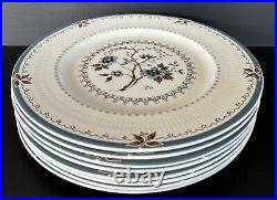 Royal Doulton Old Colony Dinner Plates 10 5/8 Set Of 8 White Blue Floral