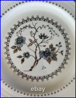 Royal Doulton Old Colony Dinner Plates 10 5/8 Set Of 8 White Blue Floral