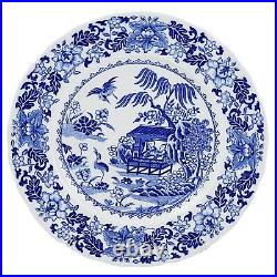 Royal Worcester Blue Broseley, 8 X Dinner Plates