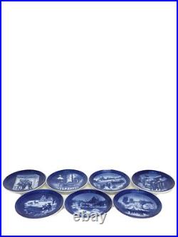 Royal copenhagen #47 Plate Set Of Pieces blue Winter In The