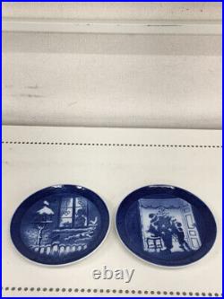 Royal copenhagen #47 Plate Set Of Pieces blue Winter In The
