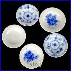 Royal copenhagen Blue Fluted Flower Mini Tray Plate 8.5cm 3.3 UNUSED JAPAN F/S