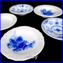 Royal copenhagen Blue Fluted Flower Mini Tray Plate 8.5cm 3.3 UNUSED JAPAN F/S