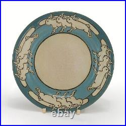 SEG Saturday Evening Girls Paul Revere Pottery 1913 triple running rabbit plate