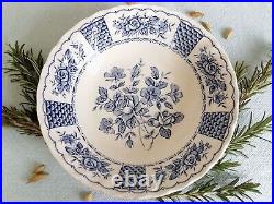 SIX Mismatched Blue and White China Plates. Blue and White Transferware Plates