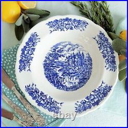 SIX Mismatched Blue and White Plates/Dishes. Blue and White Transferware Plates