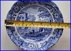 SPODE England Italian Design Blue White meal dinner soup plates Copeland c1816